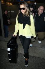 JESSICA ALBA Arrives at Los Angeles International Airport 0703