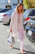 JESSICA ALBA Arrives at The Honest Company in Santa Monica