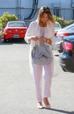 JESSICA ALBA Arrives at The Honest Company in Santa Monica