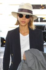 JESSICA ALBA Departing on a Flight at LAX Airport 2003