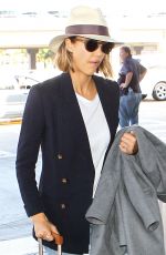 JESSICA ALBA Departing on a Flight at LAX Airport 2003