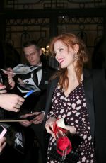 JESSICA CHASTAIN Night Out in Paris