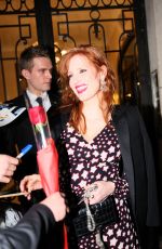 JESSICA CHASTAIN Night Out in Paris