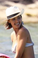 JESSUCA ALBA in Bikini at a Beach in Caribbean 2603