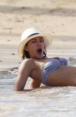 JESSUCA ALBA in Bikini at a Beach in Caribbean 2603
