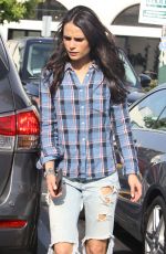 JORDANA BREWSTER in Ripped jeans at Whole Foods in Brentwood
