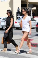 JORDANA BREWSTER in Shorts Out in Brentwood