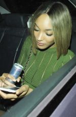 JOURDAN DUNN Arrives at Toy Room in London