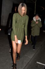 JOURDAN DUNN Arrives at Toy Room in London