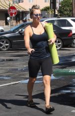 KALEY CUOCO in Leggings and Tank Top Leaves Yoga Class in Sherman Oaks 2303