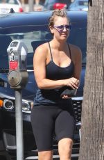 KALEY CUOCO in Leggings and Tank Top Leaves Yoga Class in Sherman Oaks 2303