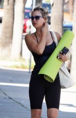 KALEY CUOCO in Leggings and Tank Top Leaves Yoga Class in Sherman Oaks 2303