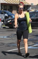 KALEY CUOCO in Leggings and Tank Top Leaves Yoga Class in Sherman Oaks 2303