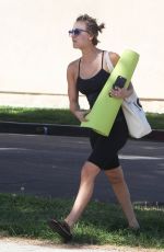 KALEY CUOCO in Leggings and Tank Top Leaves Yoga Class in Sherman Oaks 2303