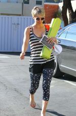 KALEY CUOCO in Leggings Heading to Yoga Class in Brentwood 0303