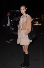 KARLIE KLOSS at Caviar Kaspia Restaurant in Paris