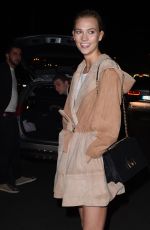 KARLIE KLOSS at Caviar Kaspia Restaurant in Paris