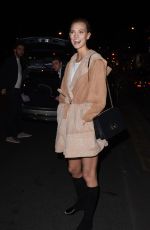 KARLIE KLOSS at Caviar Kaspia Restaurant in Paris