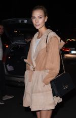 KARLIE KLOSS at Caviar Kaspia Restaurant in Paris