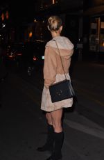 KARLIE KLOSS at Caviar Kaspia Restaurant in Paris
