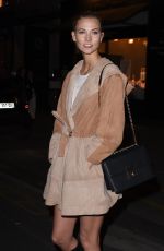 KARLIE KLOSS at Caviar Kaspia Restaurant in Paris