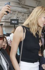KARLIE KLOSS Leaves Mugler Fashion Show in Paris