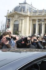 KARLIE KLOSS Leaves Mugler Fashion Show in Paris