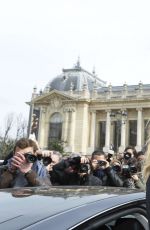 KARLIE KLOSS Leaves Mugler Fashion Show in Paris