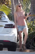 KATE HUDSON in Cut Off Shorts Out and About in Malibu