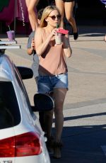 KATE HUDSON in Cut Off Shorts Out and About in Malibu