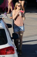 KATE HUDSON in Cut Off Shorts Out and About in Malibu