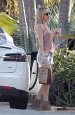 KATE HUDSON in Cut Off Shorts Out and About in Malibu