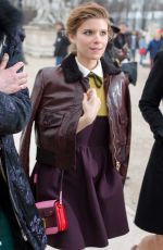 KATE MARA at Valentino Fashion Show in Paris