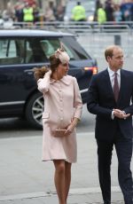 KATE MIDDLETON at Observance for Commonwealth Day service at Westminster Abbey in London