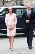 KATE MIDDLETON at Observance for Commonwealth Day service at Westminster Abbey in London