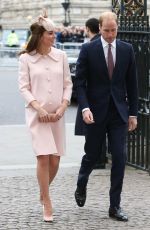 KATE MIDDLETON at Observance for Commonwealth Day service at Westminster Abbey in London