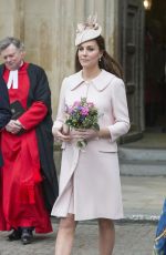 KATE MIDDLETON at Observance for Commonwealth Day service at Westminster Abbey in London