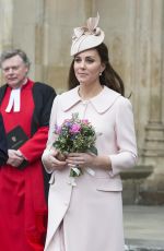 KATE MIDDLETON at Observance for Commonwealth Day service at Westminster Abbey in London