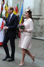 KATE MIDDLETON at Observance for Commonwealth Day service at Westminster Abbey in London