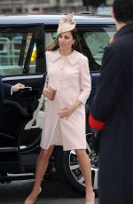 KATE MIDDLETON at Observance for Commonwealth Day service at Westminster Abbey in London