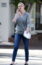 KATE UPTON Leaves an Office in Los Angeles