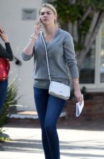 KATE UPTON Leaves an Office in Los Angeles