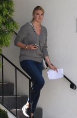 KATE UPTON Leaves an Office in Los Angeles