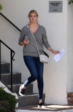 KATE UPTON Leaves an Office in Los Angeles