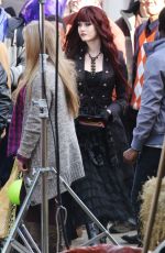 KATHERINE MCNAMARA on the Set of Monsterville the Cabinet of Souls in Vancouver