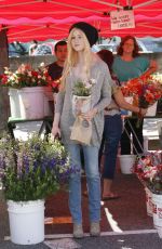 KATHERINE MCNAMARA Shopping at Farmers Market in Studio City