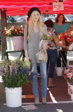 KATHERINE MCNAMARA Shopping at Farmers Market in Studio City
