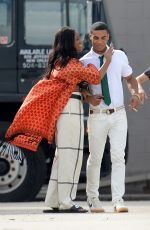KEKE PALMER on the Set of Scream Queens in New Orleans