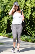 KELLY BROOK in Leggings Leaves Gym in Los Angeles 0403