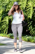 KELLY BROOK in Leggings Leaves Gym in Los Angeles 0403